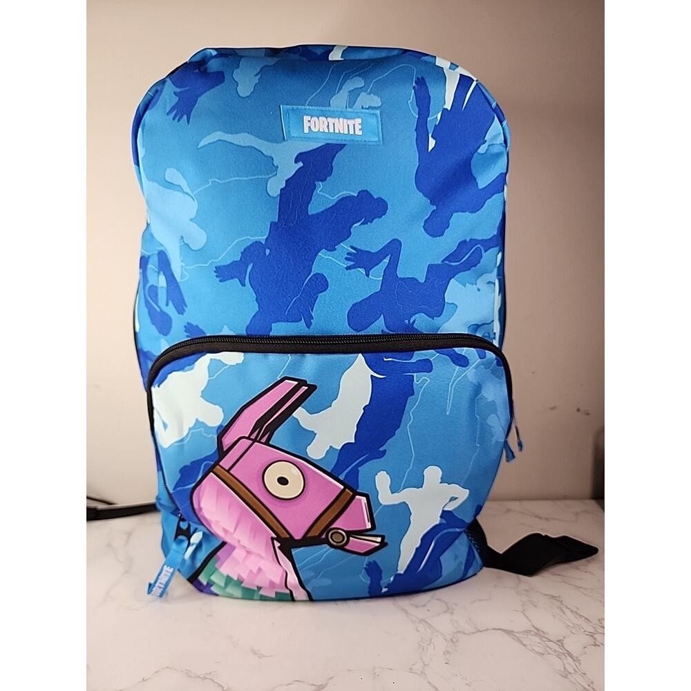 Fortnite Unisex Back Pack 18” Loot Llama Vertex Camo Book /Travel Bag